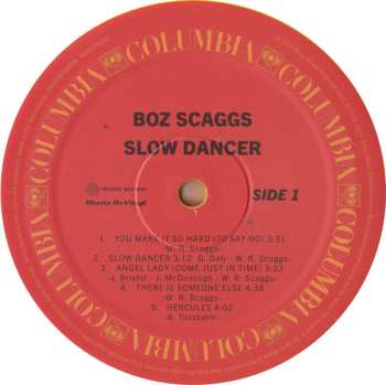 LP Boz Scaggs: Slow Dancer CLR 606795