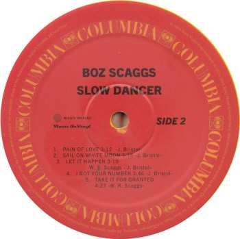 LP Boz Scaggs: Slow Dancer CLR 606795