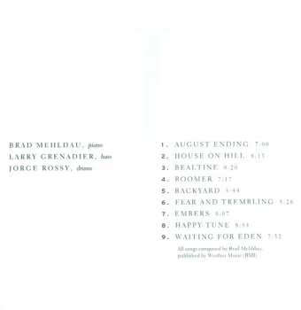 CD Brad Mehldau Trio: House On Hill 649190