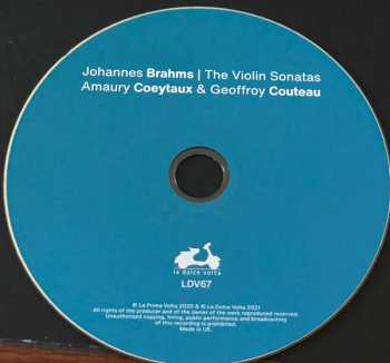 CD Johannes Brahms: #5 The Violin Sonatas  600513