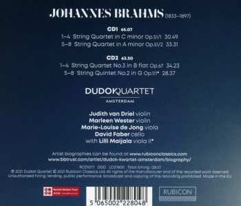 2CD Johannes Brahms: The String Quartets • String Quintet No. 2 633535