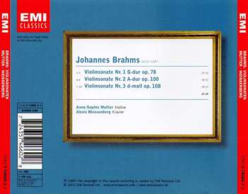 CD Johannes Brahms: Violinsonaten 618732