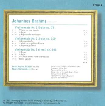 CD Johannes Brahms: Violinsonaten 618732