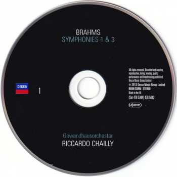 3CD Johannes Brahms: The Symphonies 422462