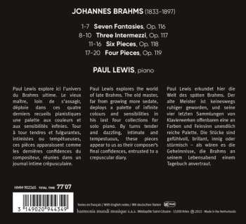 CD Johannes Brahms: Late Piano Works, Opp. 116-119 573776