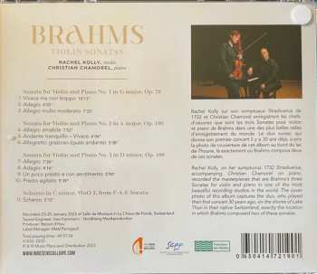 CD Johannes Brahms: Violin Sonatas 618053