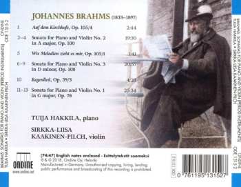 CD Johannes Brahms: Sonatas For Piano And Violin On Period Instruments 546660