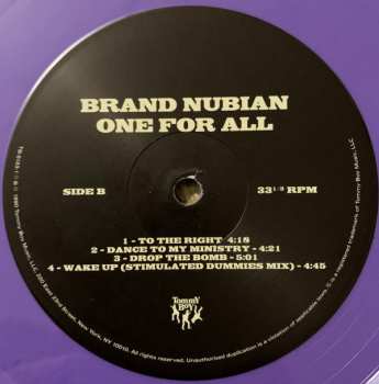 2LP/SP Brand Nubian: One For All LTD | CLR 385489