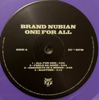 2LP/SP Brand Nubian: One For All LTD | CLR 385489