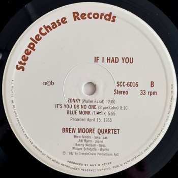 LP The Brew Moore Quartet: If I Had You 656582