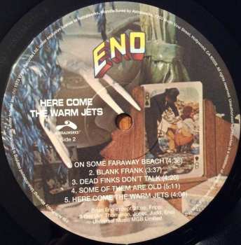 LP Brian Eno: Here Come The Warm Jets 646288