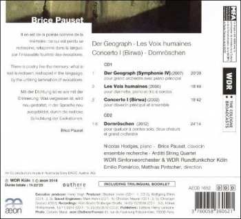 2CD Brice Pauset: Der Geograph - Les Voix Humaines - Concerto I - Dornröschen 583252