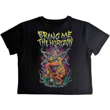 Merch Bring Me the Horizon: Dámské Crop Top Smoking Dinosaur