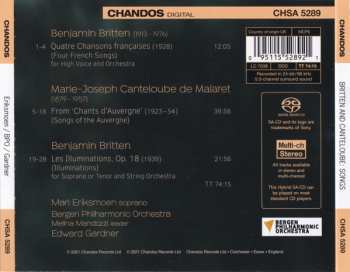 SACD Benjamin Britten: Les Illuminations / Quatre Chansons Françaises / Chants D'Auvergne 563786