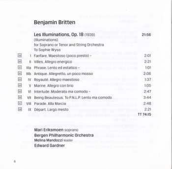 SACD Benjamin Britten: Les Illuminations / Quatre Chansons Françaises / Chants D'Auvergne 563786