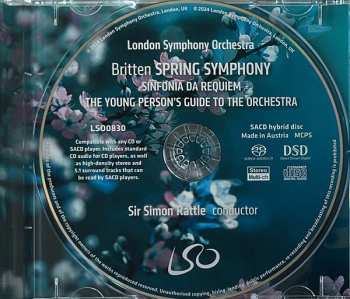 SACD Benjamin Britten: Spring Symphony / Sinfonia Da Requiem / Young Person's Guide To The Orchestra 564767