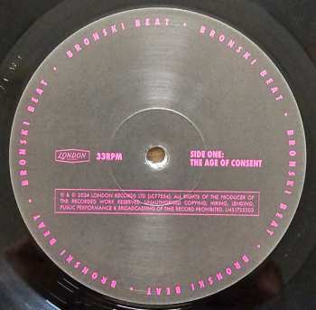 2LP Bronski Beat: The Age Of Consent 639131