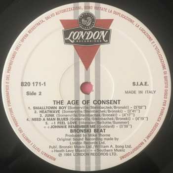 LP Bronski Beat: The Age Of Consent PIC | LTD 653972