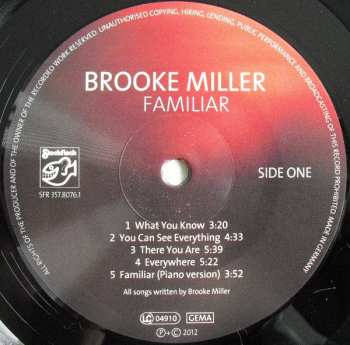 LP Brooke Miller: Familiar 78040