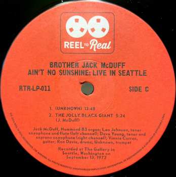 2LP Brother Jack McDuff: Ain't No Sunshine - Live In Seattle DLX | LTD | NUM 567262