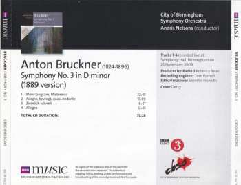 CD Anton Bruckner: Symphony No. 3 In D Minor (1889 Version) 610727