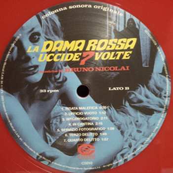 2LP Bruno Nicolai: La Dama Rossa Uccide 7 Volte (Colonna Sonora Originale) LTD 306753