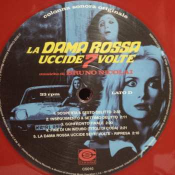 2LP Bruno Nicolai: La Dama Rossa Uccide 7 Volte (Colonna Sonora Originale) LTD 306753