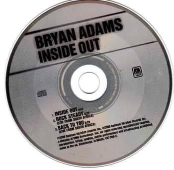 CD Bryan Adams: Inside Out 633773