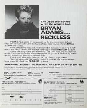 LP Bryan Adams: Reckless CLR 653379