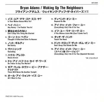 CD Bryan Adams: Waking Up The Neighbours 615077