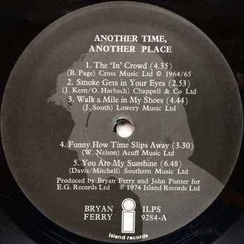 LP Bryan Ferry: Another Time, Another Place 641190