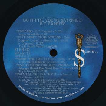 LP B.T. Express: Do It ('Til You're Satisfied) 636537