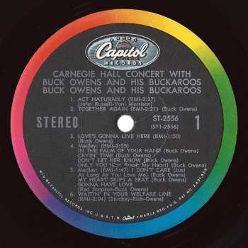 LP Buck Owens And His Buckaroos: Carnegie Hall Concert 655280