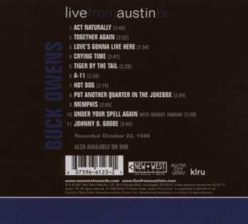 CD Buck Owens: Live From Austin TX 615114