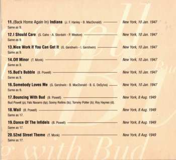 CD Bud Powell: Bouncing With Bud 627371