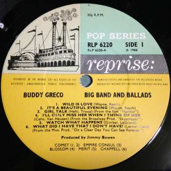 LP Buddy Greco: Big Band & Ballads 523291