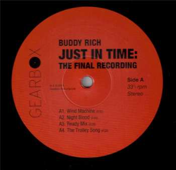 3LP Buddy Rich: Just In Time The Final Recording 468139