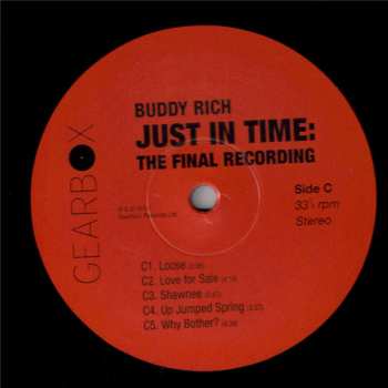 3LP Buddy Rich: Just In Time The Final Recording 468139