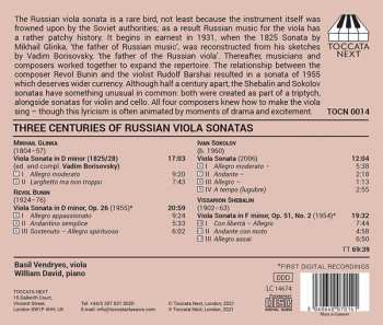 CD Mikhail Ivanovich Glinka: Three Centuries Of Russian Viola Sonatas 616834