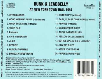 CD Bunk Johnson: At New York Town Hall 1947 605212