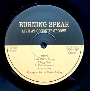 2LP Burning Spear: Live At Coconut Groove 612625