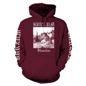 Merch Burzum: Mikina S Kapucí Filosofem 2 (maroon)