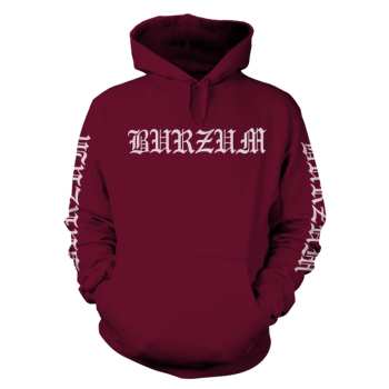 Merch Burzum: Mikina S Kapucí Filosofem Logo Burzum 2018 (maroon)