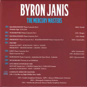 9CD/Box Set/Blu-ray Byron Janis: The Mercury Masters LTD 482481