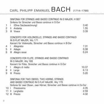 CD Carl Philipp Emanuel Bach: Concertos & Symphonies II 402744