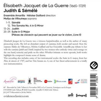 CD Élisabeth Jacquet de La Guerre: Judith & Sémélé  588063