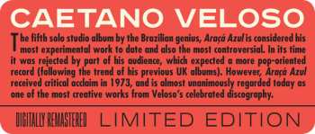 CD Caetano Veloso: Araçá Azul LTD 604102