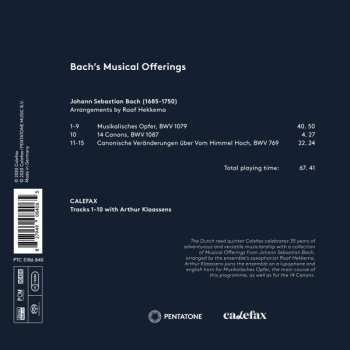 SACD Calefax Reed Quintet: Bach's Musical Offerings DIGI 587790