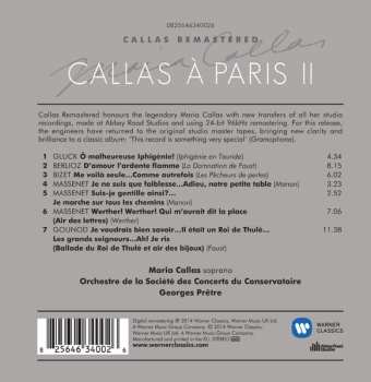 CD Maria Callas: Callas À Paris II DIGI 639611