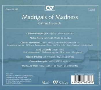 CD Calmus Ensemble: Madrigals Of Madness 319616